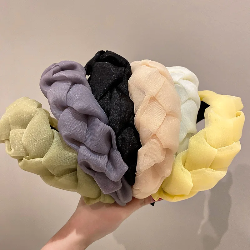 Headband for Women Korea Fashion Broad-Brim Twist Lace Headwear Temperament Hair Accessories
Headband for Women Korea Fashion Broad-Brim Twist Lace Headwear Temperament Hair Accessories