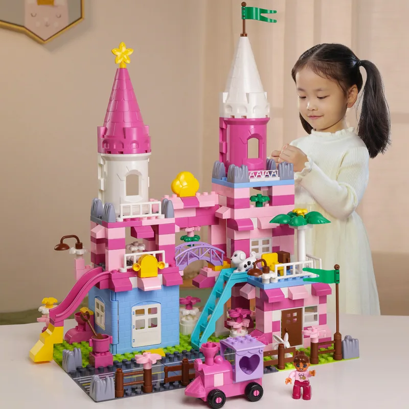 New Girls Pink Princess Castle Building Blocks Bricks Compatible with Parts Toys For Children kids Christmas birthday gift girl
New Girls Pink Princess Castle Building Blocks Bricks Compatible with Parts Toys For Children kids Christmas birthday gift girl