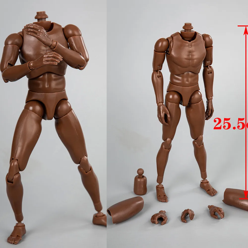 

1/6 Scale Male Black Skin Body Figure Narrow Shoulder Nude Body B003 B004 for 12" Action Figure Doll Toys Soldier Model