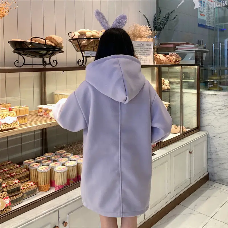 Purple Bomber Jacket Women Sweet Winter Warm Wool Trench Coat Female Casual Japanese Kawaii Overcoat Fall Wear Women 2020 New
Purple Bomber Jacket Women Sweet Winter Warm Wool Trench Coat Female Casual Japanese Kawaii Overcoat Fall Wear Women 2020 New