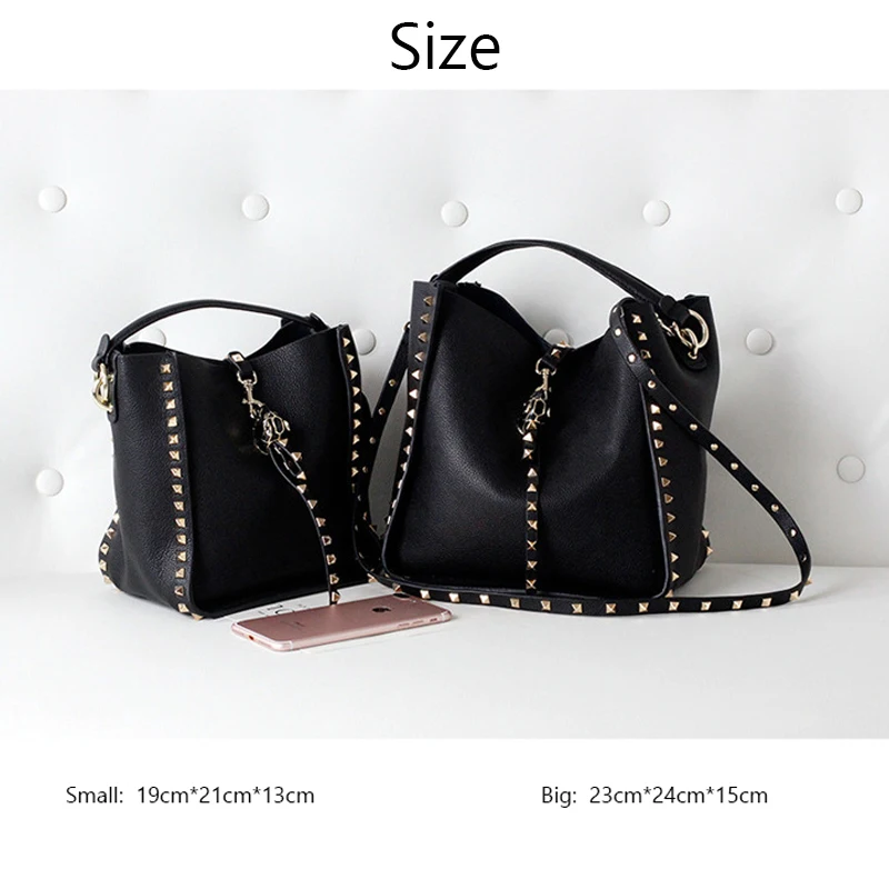 Fashion Rivet Style Ladies Hand Bags Genuine Cow Leather Shoulder Bags For Women High Quality Mini Crossbody Bag Bolsas Feminina
Fashion Rivet Style Ladies Hand Bags Genuine Cow Leather Shoulder Bags For Women High Quality Mini Crossbody Bag Bolsas Feminina