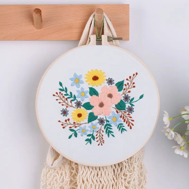 European-style Flowers DIY Embroidery Ribbon Set Beginners With Embroidery Shed Sewing Kit Cross-stitch Crafts Home Decoration
European-style Flowers DIY Embroidery Ribbon Set Beginners With Embroidery Shed Sewing Kit Cross-stitch Crafts Home Decoration
