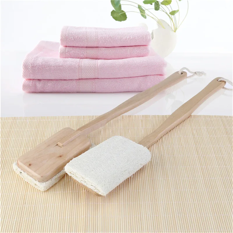 Natural loofah bath brush long handle removable scrubber wooden hot spring shower full body massage brush bath tool new
Natural loofah bath brush long handle removable scrubber wooden hot spring shower full body massage brush bath tool new