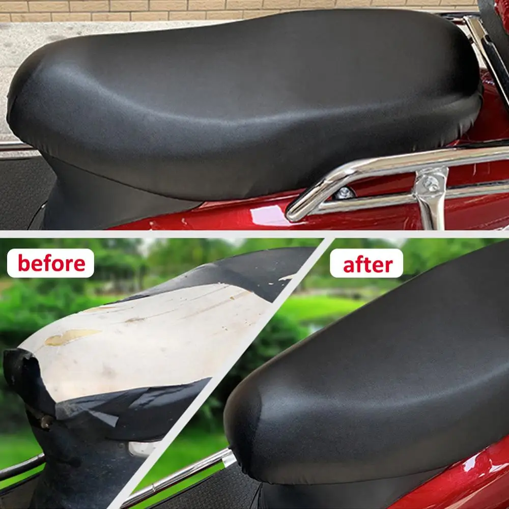 Universal PU Leather Motorcycle Seat Cushion Cover Waterproof Motorcycle Seat Cover Wear-resistant Motorcycle Seat Protector