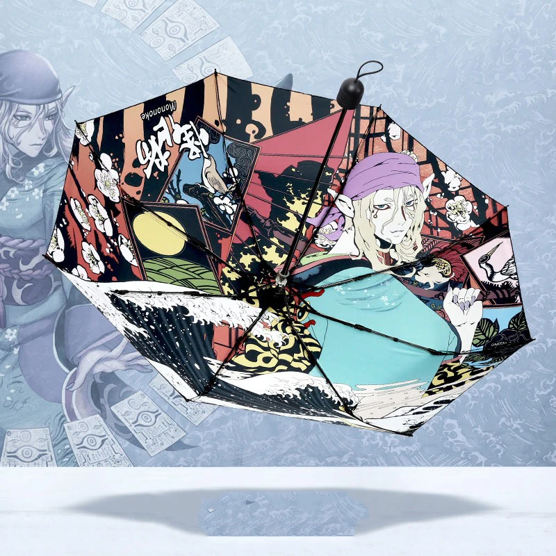 Japan Anime Mononoke Cosplay Folding Sun Rain Umbrella Men Women Anti-UV Travel Parasol Sunshade Boy Girls Student Birthday Gift
Japan Anime Mononoke Cosplay Folding Sun Rain Umbrella Men Women Anti-UV Travel Parasol Sunshade Boy Girls Student Birthday Gift