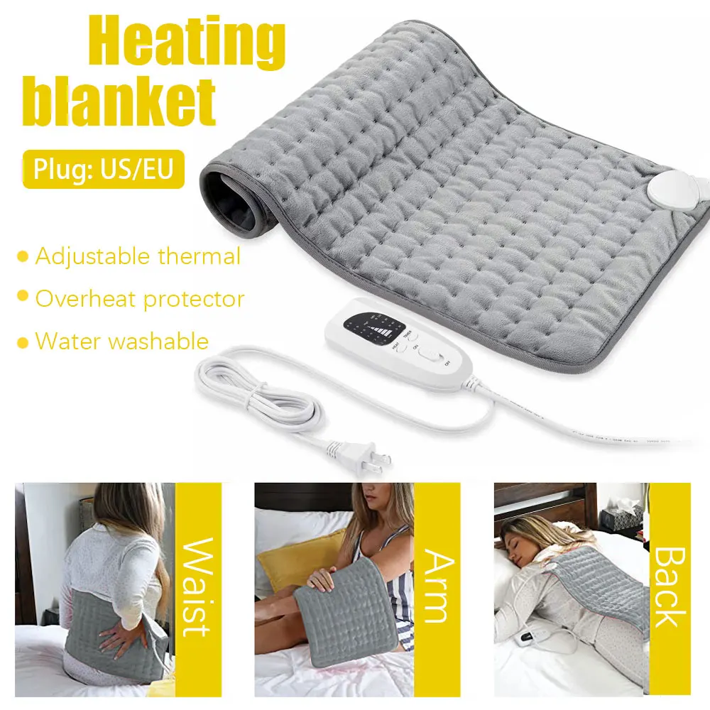 6 Level Electric Heating Pad 75W Timer Washable 60x30cm Winter Warmer for Shoulder Neck Back Spine Leg Pain Relief Warmer Pad
6 Level Electric Heating Pad 75W Timer Washable 60x30cm Winter Warmer for Shoulder Neck Back Spine Leg Pain Relief Warmer Pad