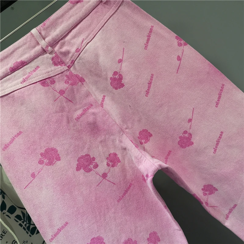 SHENGPALAE Pink Floral Prined Jeans Women's Summer 2021 New High Waist Thin Loose Straight Pink Denim Pants Female Tide 5E204
SHENGPALAE Pink Floral Prined Jeans Women's Summer 2021 New High Waist Thin Loose Straight Pink Denim Pants Female Tide 5E204