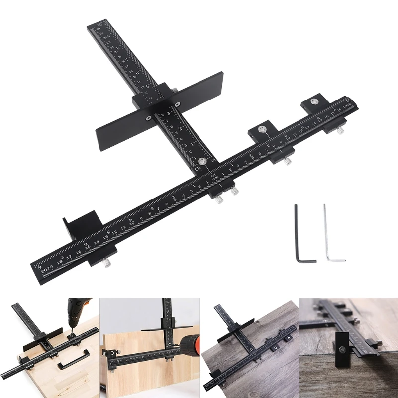 Cabinet Hardware Adjustable Punch Locator Woodworking Drilling Template Drill Guide for Installing Handle on Door Drawer
Cabinet Hardware Adjustable Punch Locator Woodworking Drilling Template Drill Guide for Installing Handle on Door Drawer