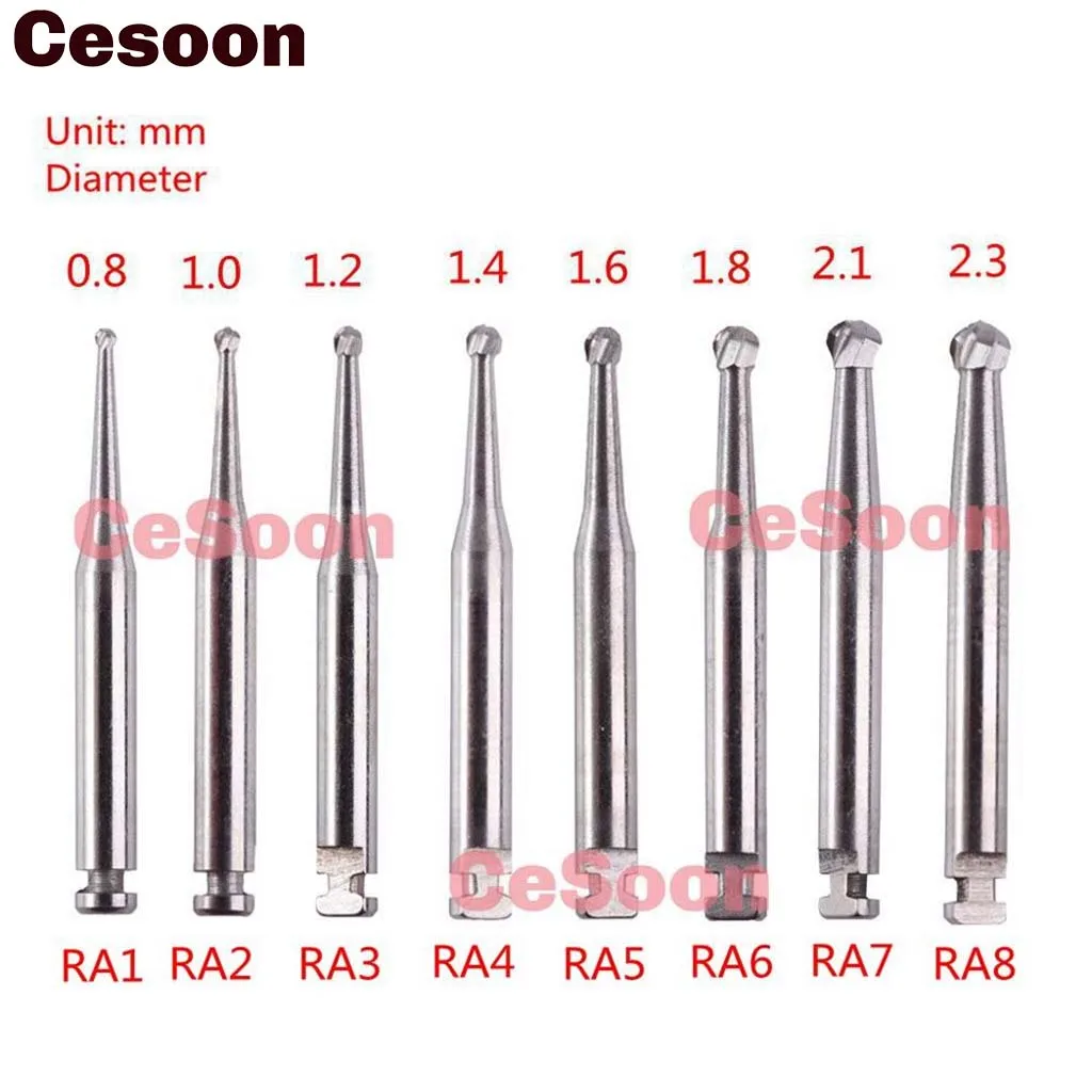 Cesoon 5Pcs/Box Dental Burs Low Speed Tungsten Carbide Bur Drill RA Dentist Tools RA1/RA8 Latch Type Dentistry Lab Materials
Cesoon 5Pcs/Box Dental Burs Low Speed Tungsten Carbide Bur Drill RA Dentist Tools RA1/RA8 Latch Type Dentistry Lab Materials