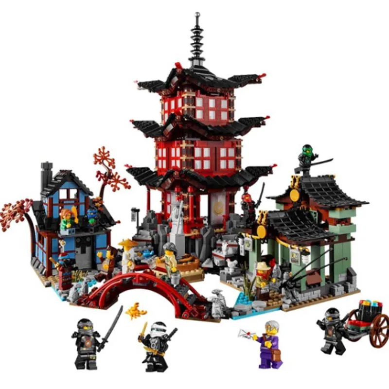 737pcs Diy Temple of Airjitzu Ninjagoes Smaller Version Building Blocks Set Compatible with Lepiningblock Toy for Kids Bricks
737pcs Diy Temple of Airjitzu Ninjagoes Smaller Version Building Blocks Set Compatible with Lepiningblock Toy for Kids Bricks