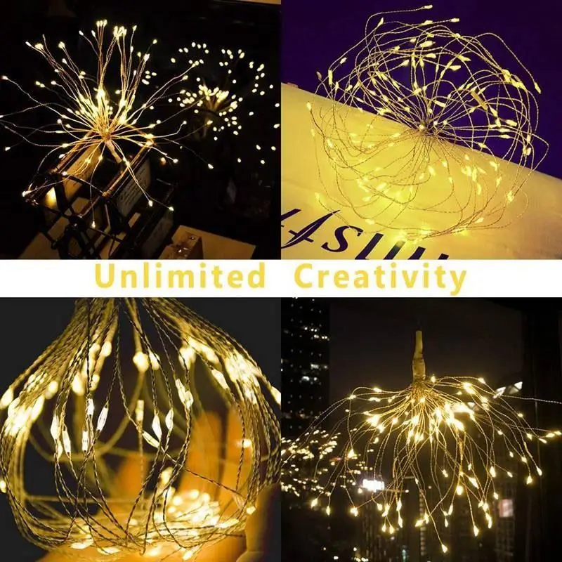 Durable Remote Control Exploding Lighting Decoration Light Wedding Festival Outdoor Landscape Lamp 120LED Copper Wire
Durable Remote Control Exploding Lighting Decoration Light Wedding Festival Outdoor Landscape Lamp 120LED Copper Wire