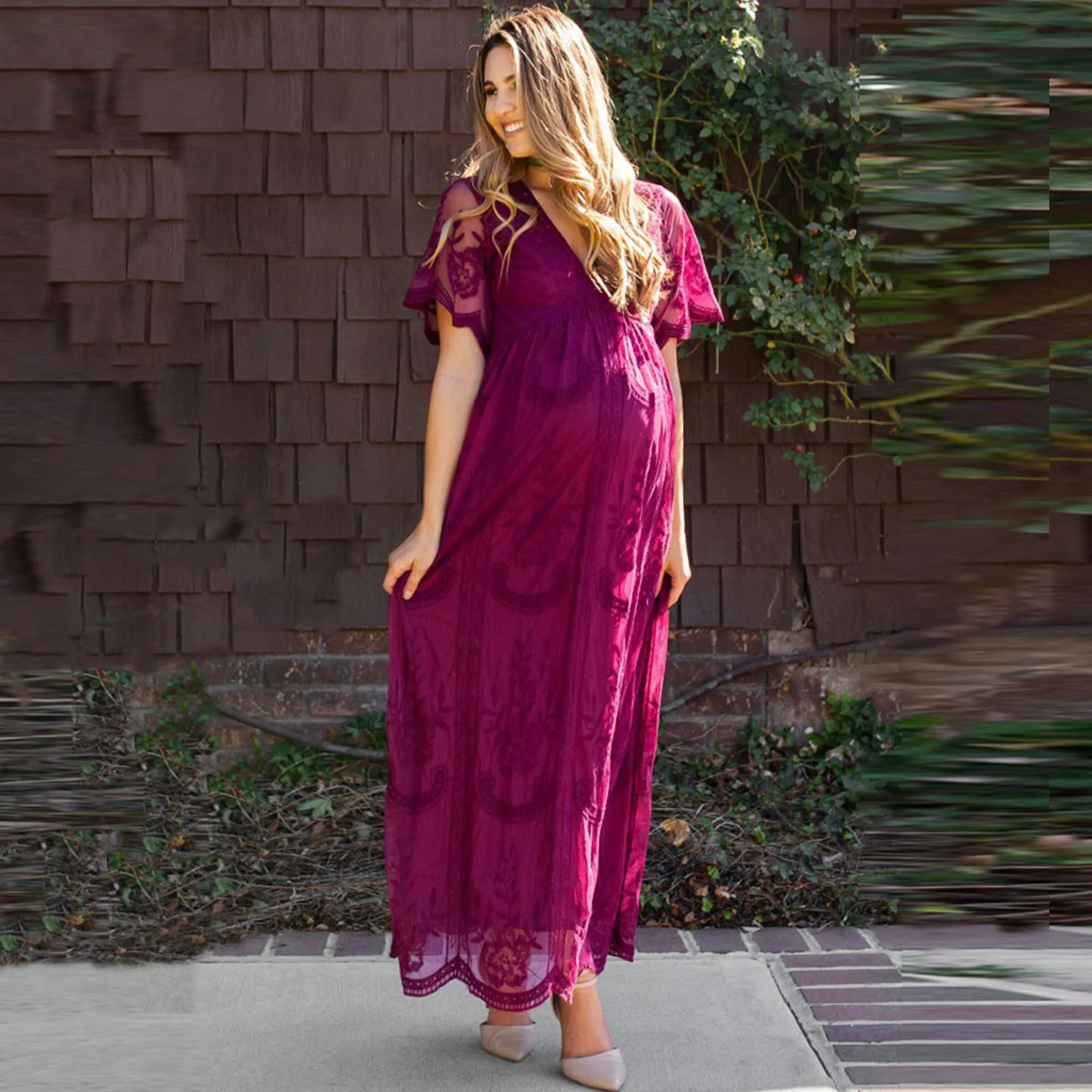 Maternity Dress Women Pregnants Sexy Photography Props Short Sleeve Maternity Solid Lace Long Dress Art Photo Dress
Maternity Dress Women Pregnants Sexy Photography Props Short Sleeve Maternity Solid Lace Long Dress Art Photo Dress