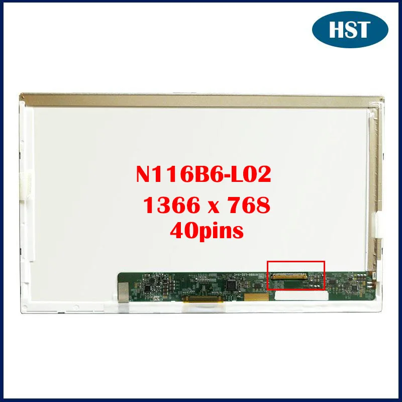 Оригинальный N116B6-L02 N116B6 L02 11,6 дюймовый ноутбук WXGA HD матовый глянцевый ЖК-экран 1366x768 40 Pin
Оригинальный N116B6-L02 N116B6 L02 11,6 дюймовый ноутбук WXGA HD матовый глянцевый ЖК-экран 1366x768 40 Pin