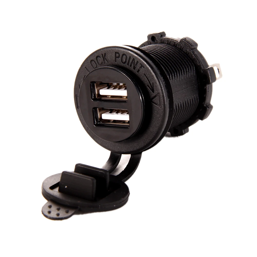 VODOOL Car-charger Dual USB Charger Socket Outlet 2.1 amp Panel Mount Moto USB Charging Adapter Plug Motorcycle Accessories
VODOOL Car-charger Dual USB Charger Socket Outlet 2.1 amp Panel Mount Moto USB Charging Adapter Plug Motorcycle Accessories