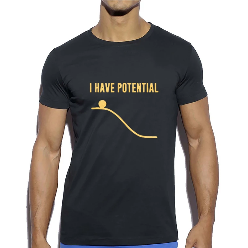 Funny Physics T Shirt "i Have Potential" Cool Design Men T Shirt Cotton Comfortable Leisure Tee Fashion Streetwear
Funny Physics T Shirt "i Have Potential" Cool Design Men T Shirt Cotton Comfortable Leisure Tee Fashion Streetwear