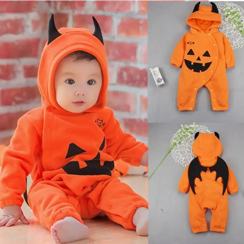 Newborn Baby Autumn Winter Warm Rompers Halloween Cartoon Cute Printed Fleece Hooded Bodysuit
Newborn Baby Autumn Winter Warm Rompers Halloween Cartoon Cute Printed Fleece Hooded Bodysuit