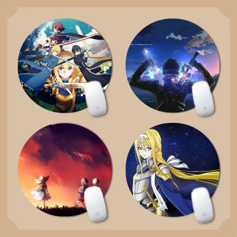 Коврик для клавиатуры Sword Art Online, резиновый игровой коврик для мыши, Настольный коврик, круглая Нескользящая подушка
Коврик для клавиатуры Sword Art Online, резиновый игровой коврик для мыши, Настольный коврик, круглая Нескользящая подушка