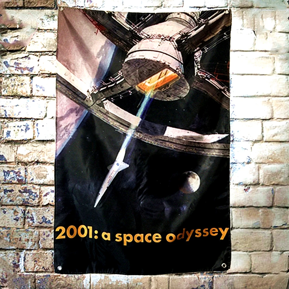 

2001: A Space Odyssey Hollywood Movie Flag Banner Wall Stickers Tapestry Wall Hanging Illustration Printed Wall Decoration