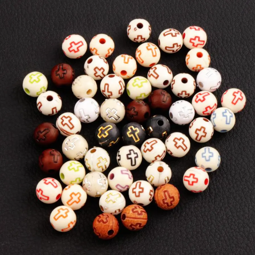 200pcs Hollow Cross Carved Acrylic Spacer Beads Assorted Color Round Religious 8mm L3102
200pcs Hollow Cross Carved Acrylic Spacer Beads Assorted Color Round Religious 8mm L3102