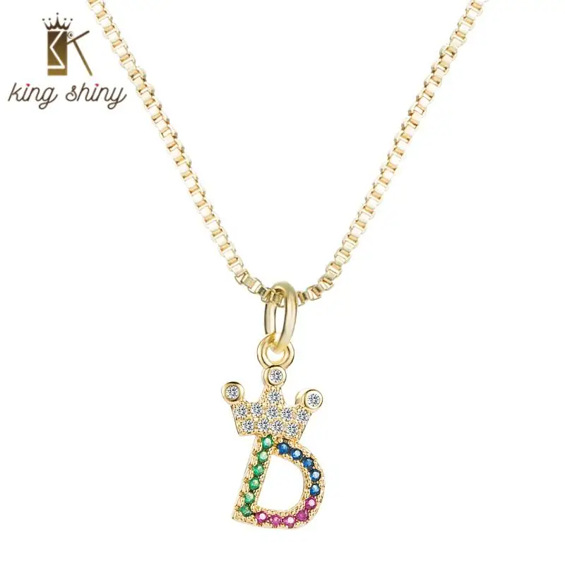 High Quality Crown Shaped Initial Letter Necklace 26 Letters Gold Color Cubic Zirconia Pave Pendat Necklace Statement Necklace
High Quality Crown Shaped Initial Letter Necklace 26 Letters Gold Color Cubic Zirconia Pave Pendat Necklace Statement Necklace