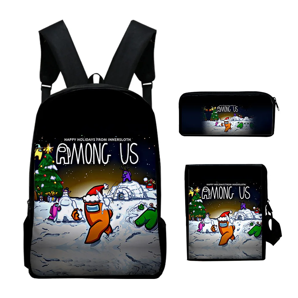 Among Us Game Backpack Bags Men Women Teenage Boys Girls School Bags Anime Cartoon Backpacks 3D Cosply Print Three Pieces Bags
Among Us Game Backpack Bags Men Women Teenage Boys Girls School Bags Anime Cartoon Backpacks 3D Cosply Print Three Pieces Bags