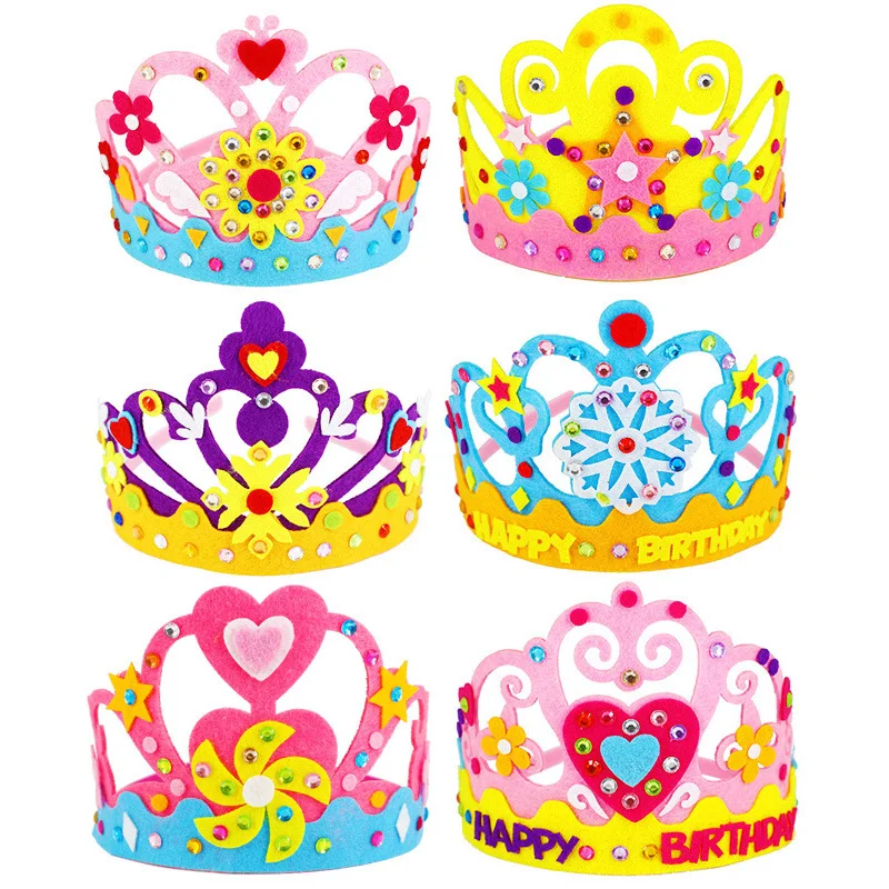 DIY Crafts Toy Crown Creative Paper Sequins Flowers Stars Patterns Toys for Kids Children Kindergarten Art Party Decorations
DIY Crafts Toy Crown Creative Paper Sequins Flowers Stars Patterns Toys for Kids Children Kindergarten Art Party Decorations