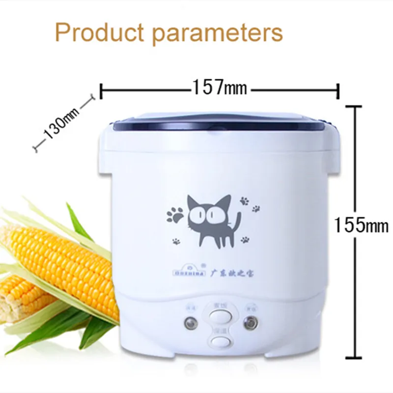 Rice Cookers Multicookings Mini Rice Cooker Rice Cooker 1L Car 12V Truck 24V Home 220V Portable Rice Cooker 2019 New 
Rice Cookers Multicookings Mini Rice Cooker Rice Cooker 1L Car 12V Truck 24V Home 220V Portable Rice Cooker 2019 New
