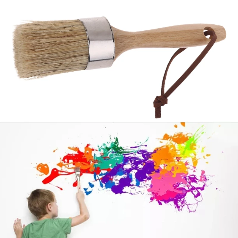 Round Chalk Paint Wax Brush Furniture DIY Painting Waxing Tool Ergonomic Wood Handle Natural Bristle Brushes
Round Chalk Paint Wax Brush Furniture DIY Painting Waxing Tool Ergonomic Wood Handle Natural Bristle Brushes