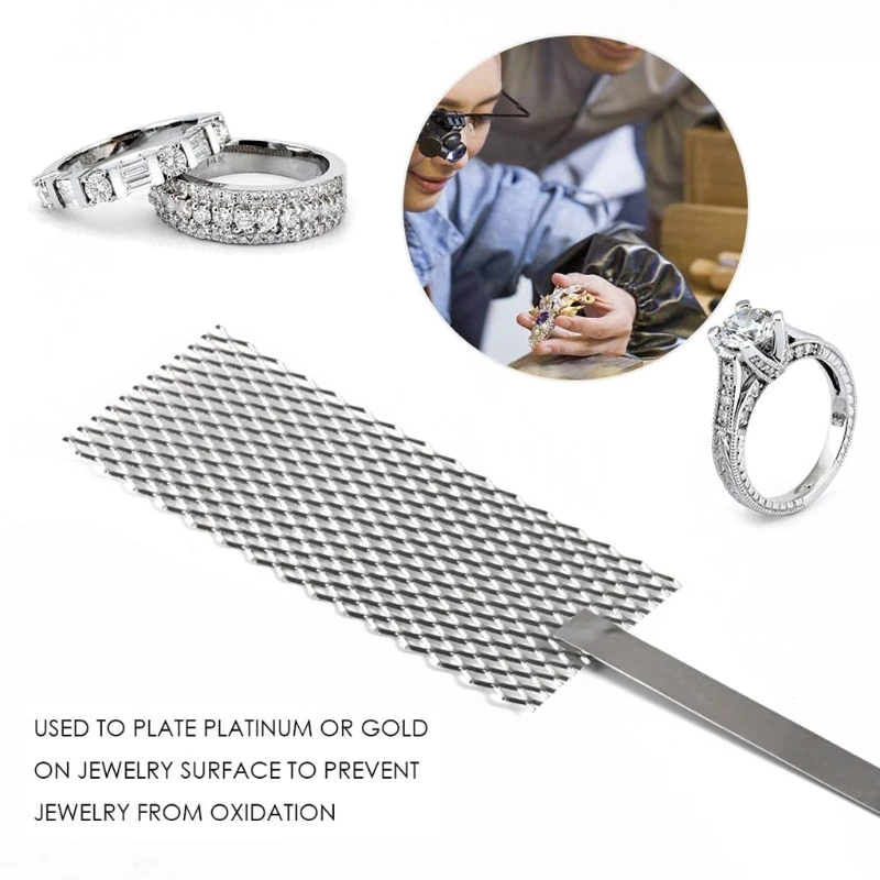 Platinized Titanium Anode Rhodium Jewelry Plating Plater Tool Mesh With Handle 85LF
Platinized Titanium Anode Rhodium Jewelry Plating Plater Tool Mesh With Handle 85LF