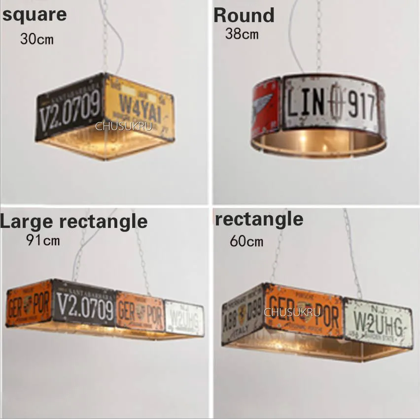 Industrial wind Pendant Lamp retro loft iron art personality American bar restaurant net coffee iron art creative license plate
Industrial wind Pendant Lamp retro loft iron art personality American bar restaurant net coffee iron art creative license plate