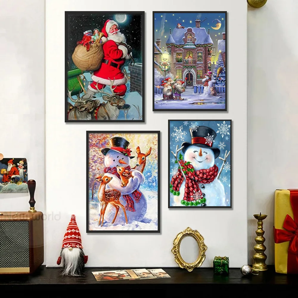 Christmas Canvas Print Painting Santa Claus Snowman Landscape Pictures Wall Art Poster Home Room Living Decor Christmas Gifts
Christmas Canvas Print Painting Santa Claus Snowman Landscape Pictures Wall Art Poster Home Room Living Decor Christmas Gifts
