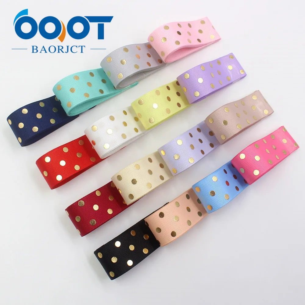 OOOT BAORJCT I 19814 1911 25 мм 10 ярдов сплошной цвет точка горячего тиснения корсажные ленты