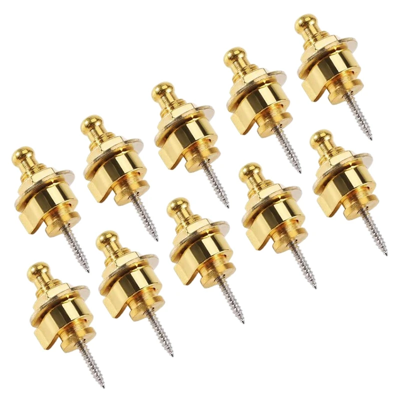 10Pcs Guitar Strap Locks,Round Head Strap Locks And Buttons Guitar Bass Security Quick Release Strap Locks (Golden)
10Pcs Guitar Strap Locks,Round Head Strap Locks And Buttons Guitar Bass Security Quick Release Strap Locks (Golden)