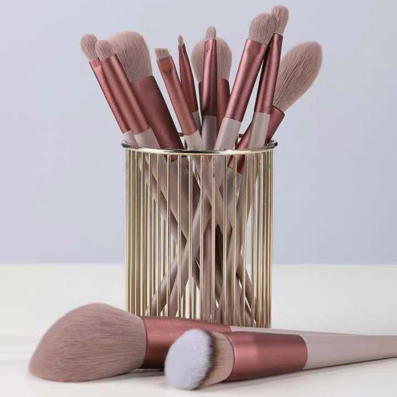 Fix Makeup brushes set 13pcs Green / Milk Tea Professional Make up brush Natural hair Foundation Powder Blush Eye shadow Tools
Fix Makeup brushes set 13pcs Green / Milk Tea Professional Make up brush Natural hair Foundation Powder Blush Eye shadow Tools