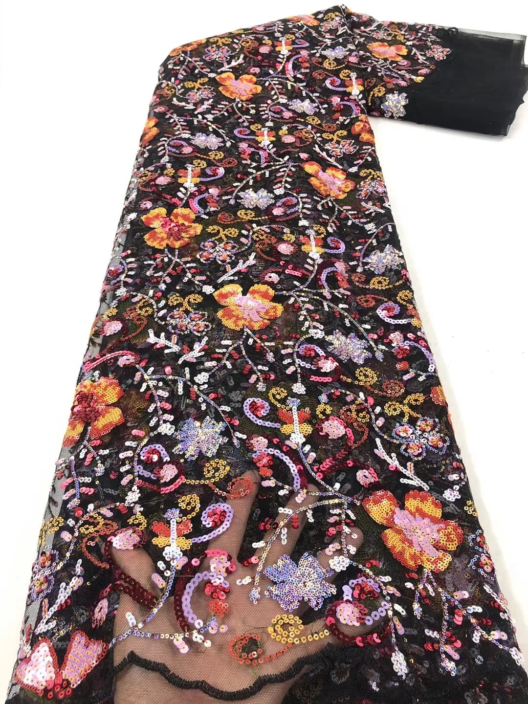 MulticolorLatest African Sequins Mesh Lace Fabric Embroiderey French Tulle Laces Fabric For Wedding Party Sewing
MulticolorLatest African Sequins Mesh Lace Fabric Embroiderey French Tulle Laces Fabric For Wedding Party Sewing