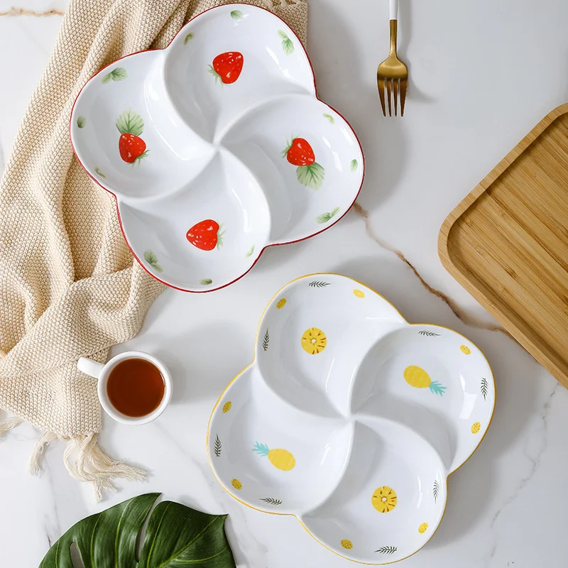 Ceramic Dinner Plates Breakfast Tableware Children's Tray Weight Loss Plate Four Compartment Dessert Salad Dishes Dinnerware
Ceramic Dinner Plates Breakfast Tableware Children's Tray Weight Loss Plate Four Compartment Dessert Salad Dishes Dinnerware