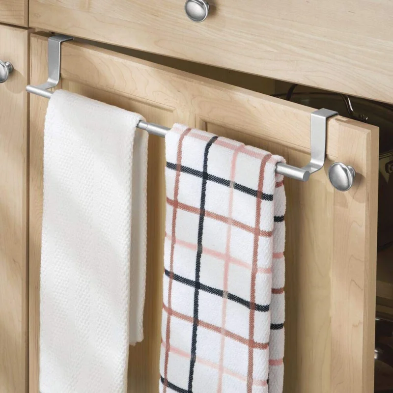 Вешалка для полотенец из нержавеющей стали вешалка ванной комнаты кухни на шкаф|Полки и держатели| |