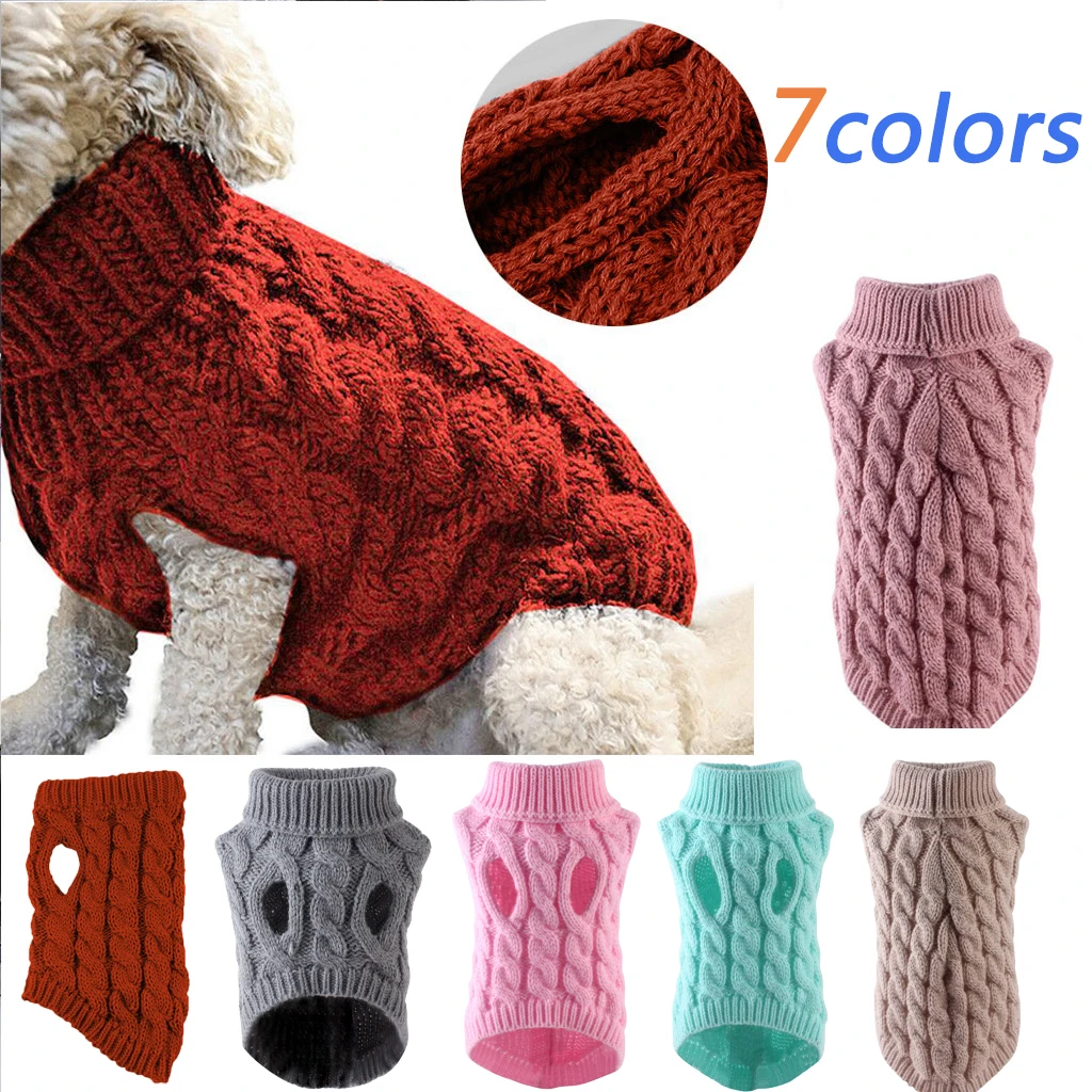 Dog Cat Sweater Clothing Winter Warm Turtleneck Knitted Pet Cat Puppy Clothes Costume For Small Dogs Cats Chihuahua Outfit Vest
Dog Cat Sweater Clothing Winter Warm Turtleneck Knitted Pet Cat Puppy Clothes Costume For Small Dogs Cats Chihuahua Outfit Vest