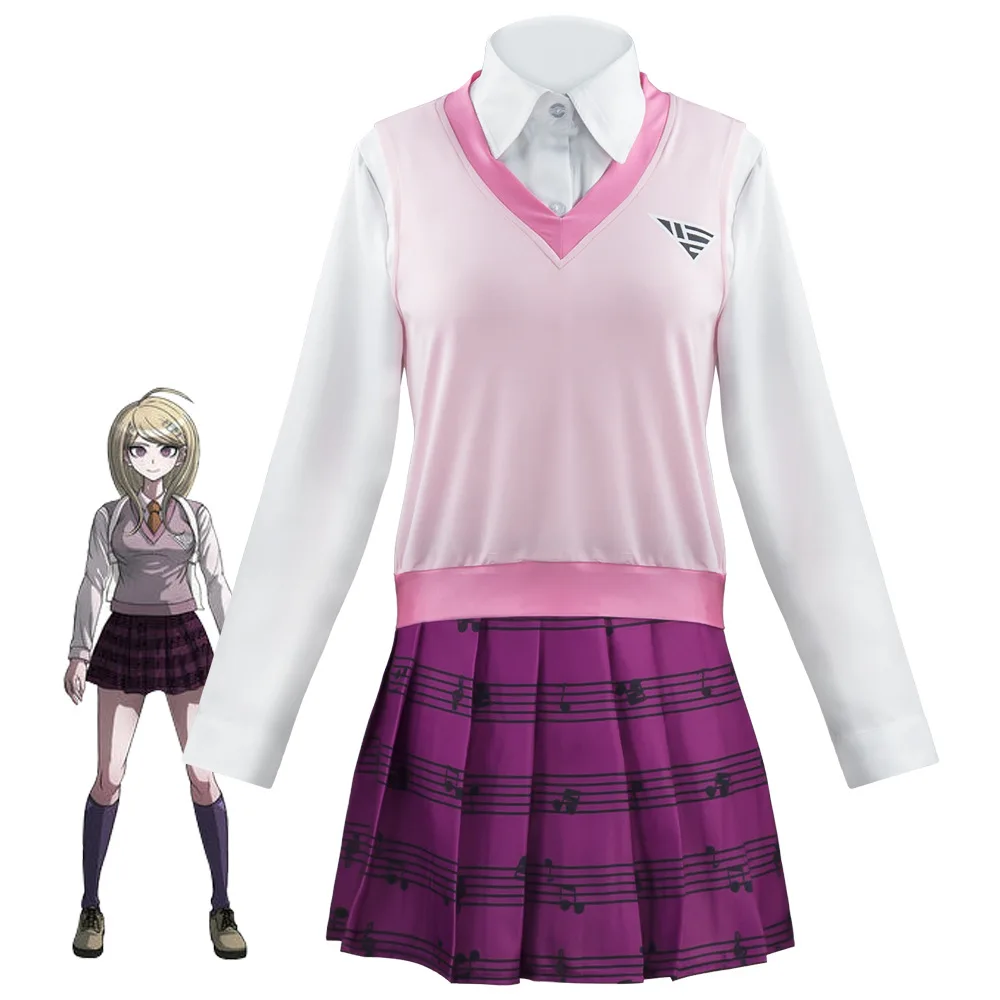 Cosplay New Danganronpa V3 Costumes Akamatsu Kaede Uniform Anime Women Party Halloween Costume Cosplay Clothes Shirt Skirt 
Cosplay New Danganronpa V3 Costumes Akamatsu Kaede Uniform Anime Women Party Halloween Costume Cosplay Clothes Shirt Skirt