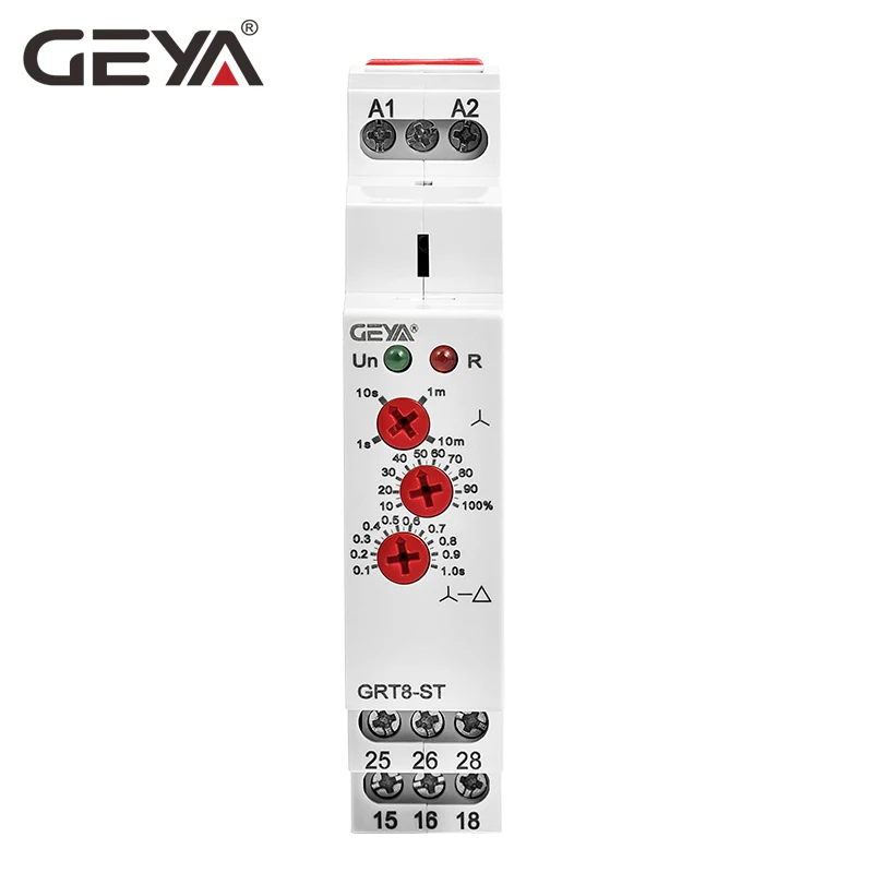 GEYA GRT8 ST задержка на перепада звезды таймер реле устройств плавного пуска AC230V 415 В