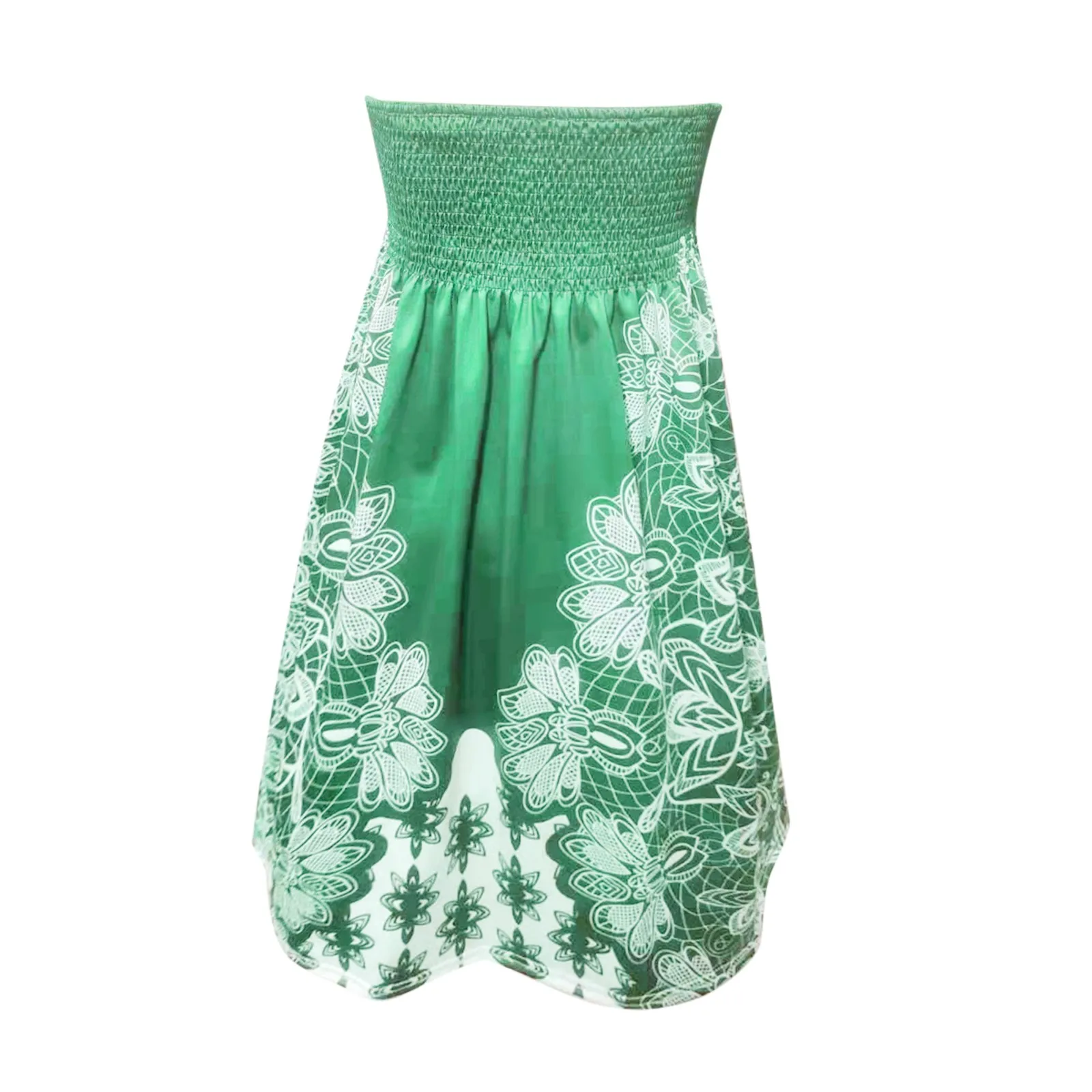 40# Strapless Dress Woman Summer Boho Holiday Dresses For Women 2021 Elegant Pleated Summer Dress Geometric Print Vestidos
40# Strapless Dress Woman Summer Boho Holiday Dresses For Women 2021 Elegant Pleated Summer Dress Geometric Print Vestidos