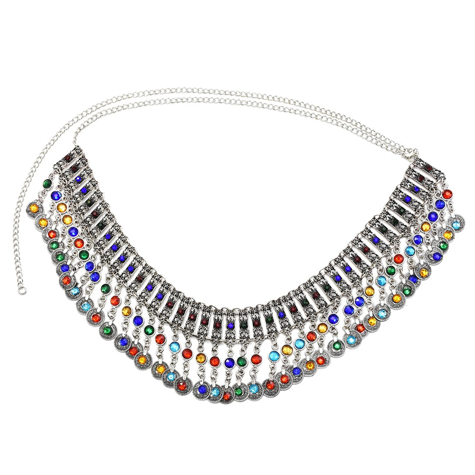 Crystal Waist Belt for Women Belly Chains Dancing Beach Belt Body Chain Silver Boho Ethnic Jewelry
Crystal Waist Belt for Women Belly Chains Dancing Beach Belt Body Chain Silver Boho Ethnic Jewelry