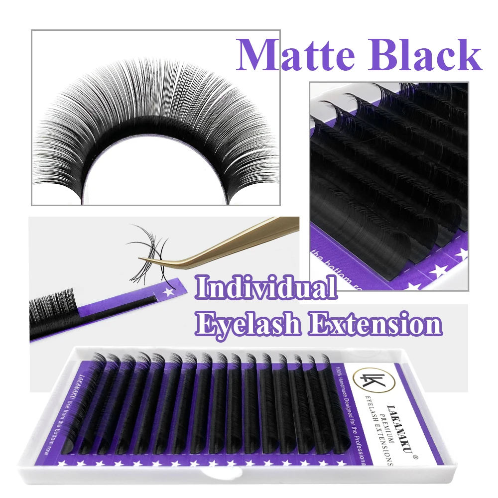 LAKANAKU Classic Matte Eyelashes Volume Mink Lashes Tray Individual Eyelash Extension Supply for Eye Beauty Makeup Fast Delivery
LAKANAKU Classic Matte Eyelashes Volume Mink Lashes Tray Individual Eyelash Extension Supply for Eye Beauty Makeup Fast Delivery