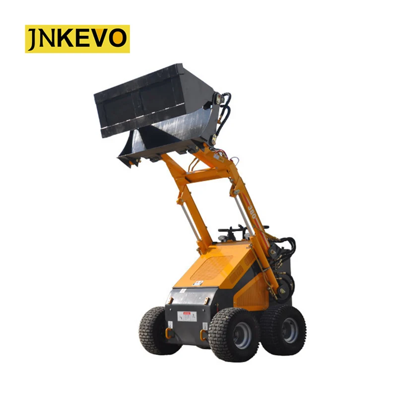 2020 JNKEVO 380 мини Резиновый погрузчик с бортовым поворотом для садовых