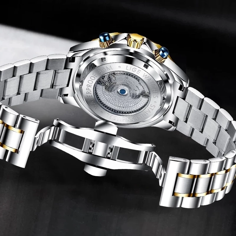 LIGE Business Watch Men Automatic Mechanical Tourbillon Watch Luxury Fashion Stainless Steel Sport Watches Men Relogio Masculino
LIGE Business Watch Men Automatic Mechanical Tourbillon Watch Luxury Fashion Stainless Steel Sport Watches Men Relogio Masculino