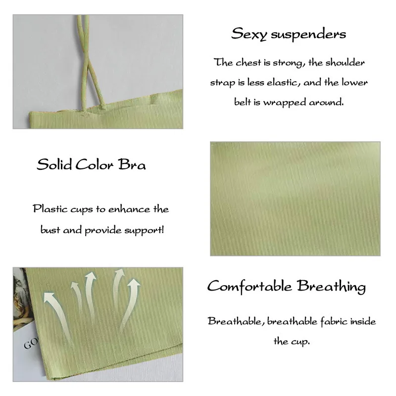 Sexy Women Bras Comfortable Solid Color Cropped Tank Tops Cool Girls Thin Strap Crop Top Seamless Vest Female Tube Top
Sexy Women Bras Comfortable Solid Color Cropped Tank Tops Cool Girls Thin Strap Crop Top Seamless Vest Female Tube Top