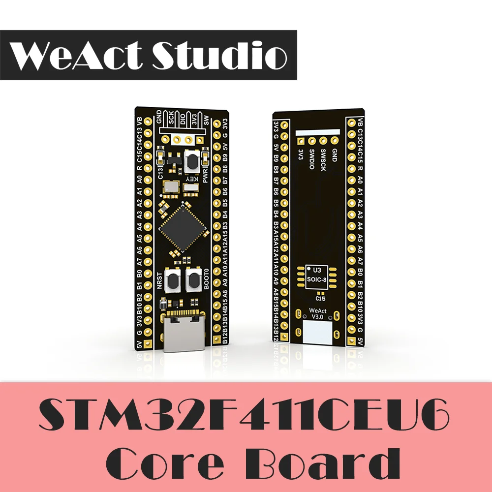 Stm32f411ceu6 stm32f4 core board development board minimum system board micropathon
Stm32f411ceu6 stm32f4 core board development board minimum system board micropathon