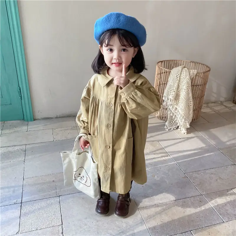 Girls Autumn Spring Windbreaker Jacket Shirt Children's Wear Windbreaker Korean Girl Cotton Long Trench Coat For 2 to 8 Yrs
Girls Autumn Spring Windbreaker Jacket Shirt Children's Wear Windbreaker Korean Girl Cotton Long Trench Coat For 2 to 8 Yrs