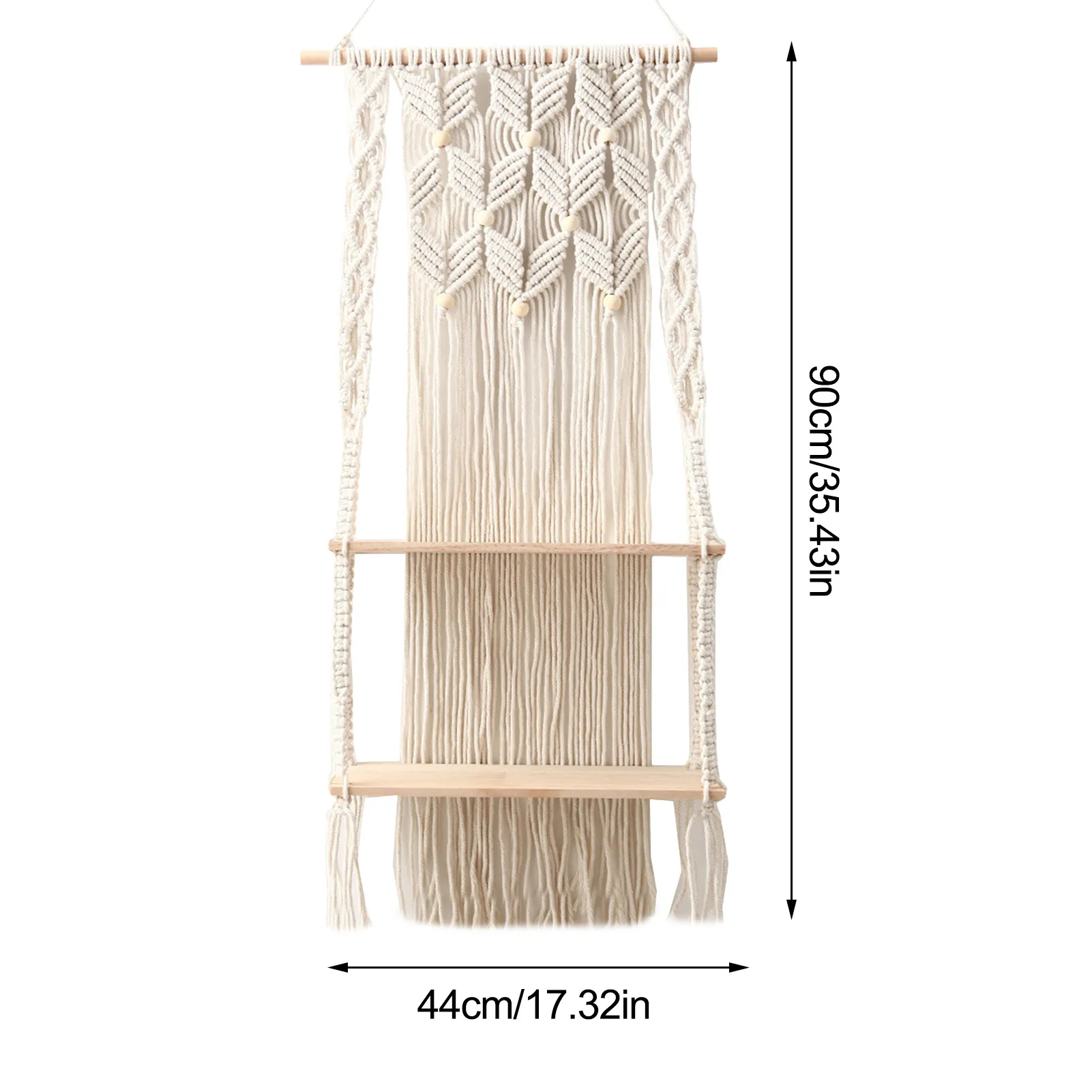 Tapestry Shelf Woven Wall Hanging Decoration Shelf Bohemian Handmade Macrame Wooden Rack Floating Plant Rack Stand Room Decor
Tapestry Shelf Woven Wall Hanging Decoration Shelf Bohemian Handmade Macrame Wooden Rack Floating Plant Rack Stand Room Decor