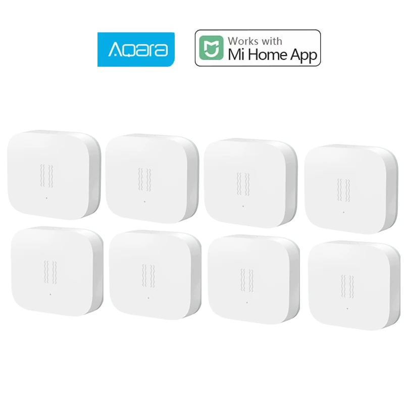 

Умный датчик вибрации Aqara Zigbee, датчик обнаружения ударов, сигнализации, для домашней безопасности, для Xiaomi Mijia Mi Home APP